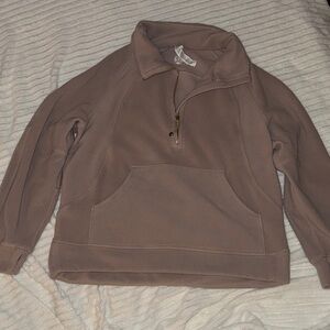 Women’s Mauve Quarter-Zip Sweater